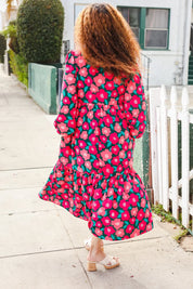 Look Adorable Ribbon Bow Tie Babydoll Tiered Maxi Dress | Daverri Fashions