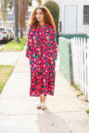 Look Adorable Ribbon Bow Tie Babydoll Tiered Maxi Dress | Daverri Fashions