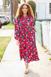 Look Adorable Ribbon Bow Tie Babydoll Tiered Maxi Dress | Daverri Fashions