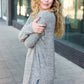 Casual Living Grey Two-Tone Tunic Side Slit Pullover - DAVERRI FASHIONS