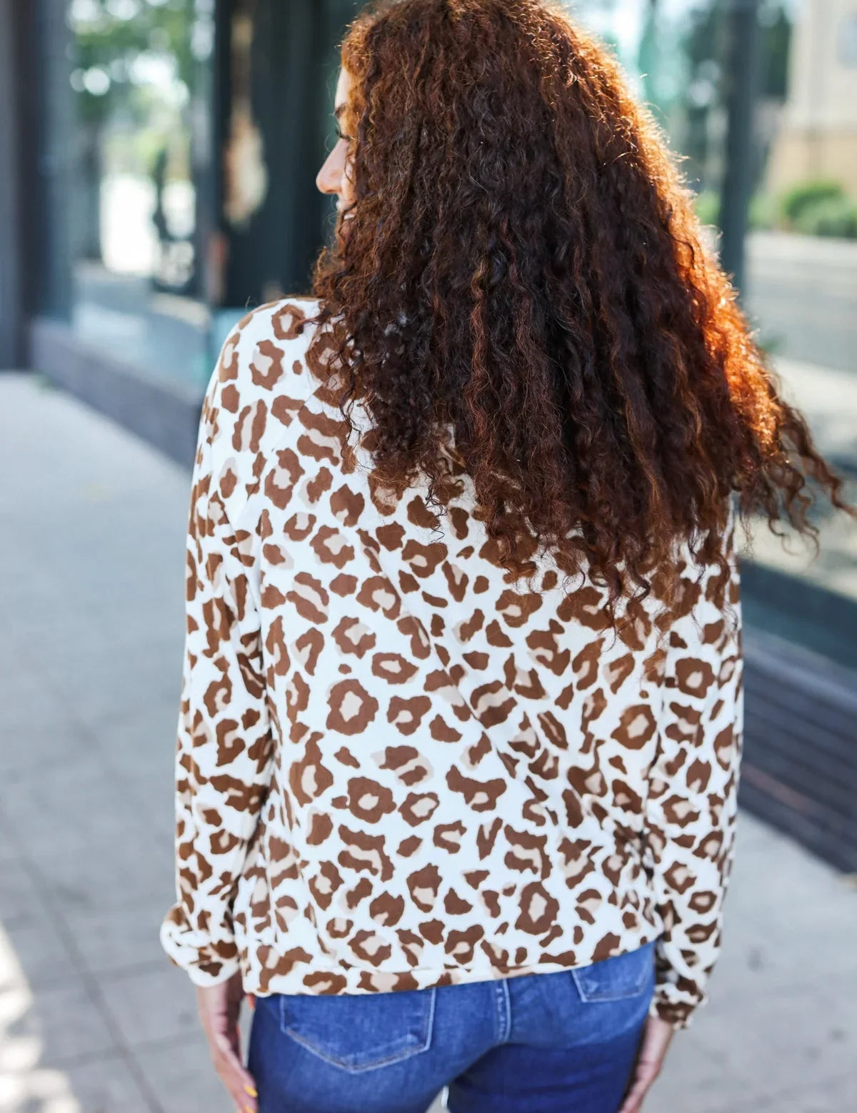 Stand Out Taupe Animal Print Hoodie | Daverri Fashions