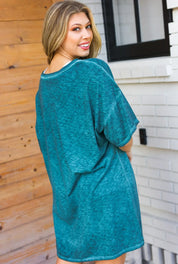 Emerald Cotton Blend COWGIRL Graphic Long Tee | 07-01-25 Summer Sale Daverri Fashions