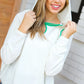 Haptics Kelly Green Clover Cut Out Terry Hoodie - DAVERRI FASHIONS