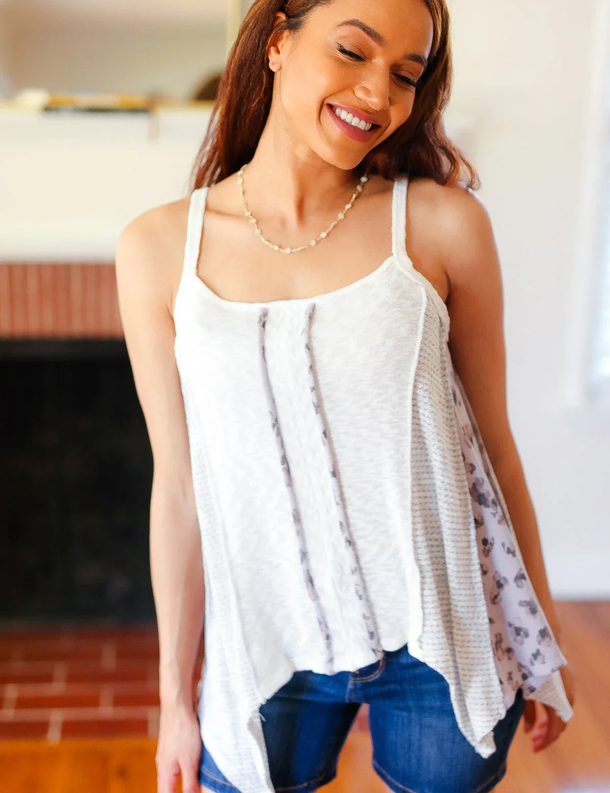 Boho Patchwork Print Halter Tank | 07-01-25 Summer Sale Daverri Fashions