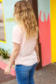 Peach "Mama" Animal Print Graphic Tee | Daverri Fashions