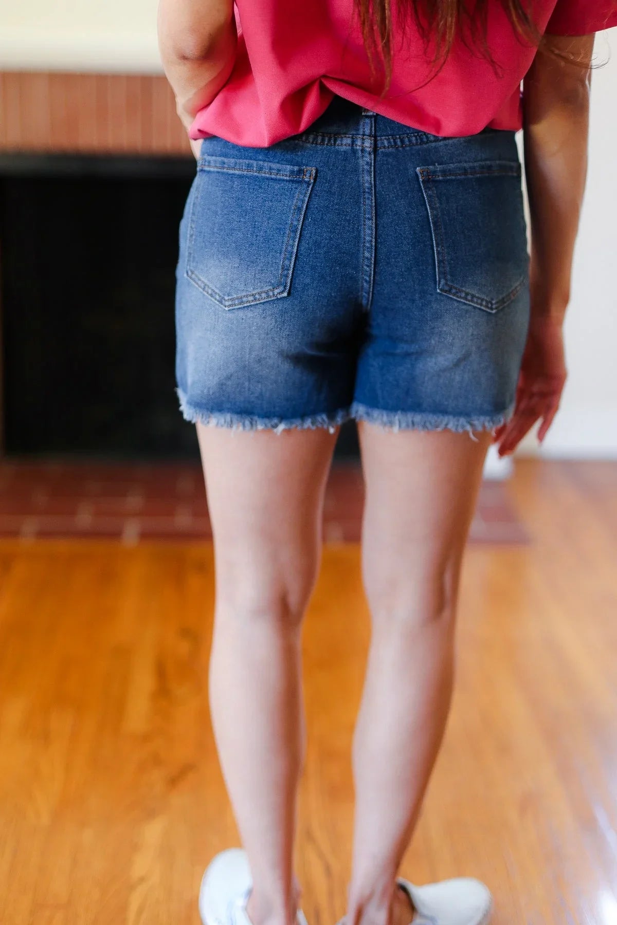 American Flag High Rise Frayed Hem Denim Shorts | 2024 Blow-Out Sale Daverri Fashions