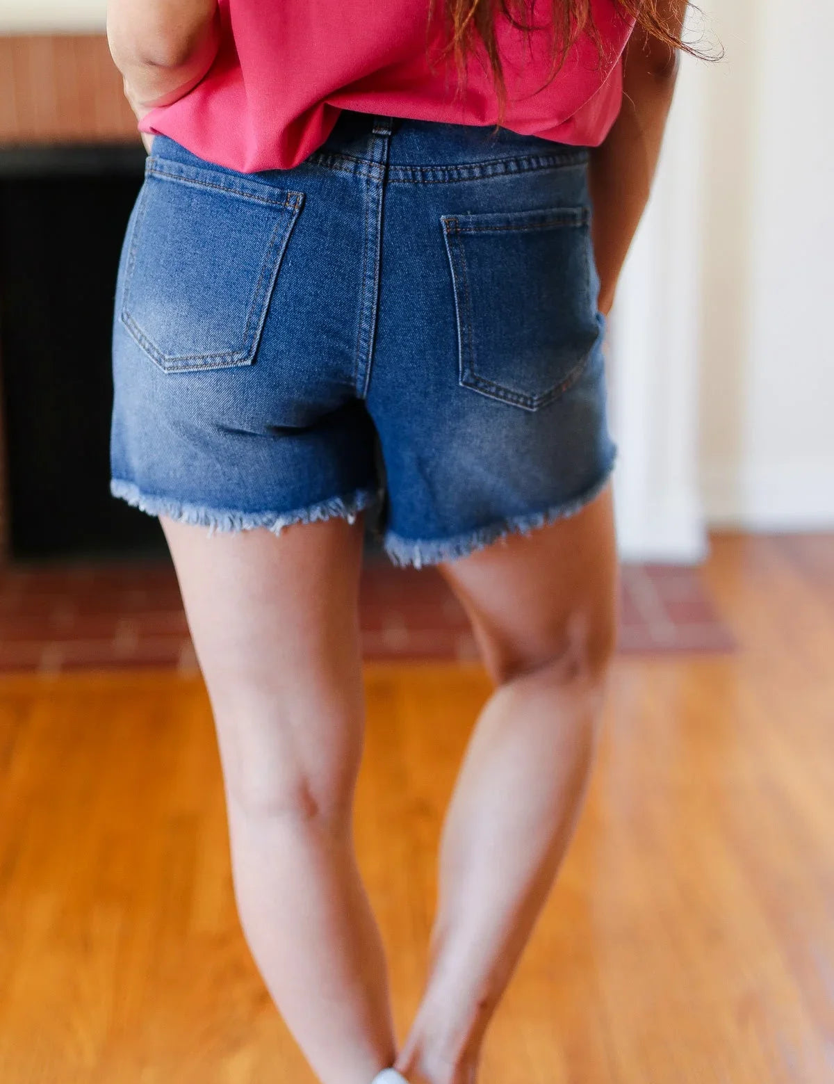 American Flag High Rise Frayed Hem Denim Shorts | 2024 Blow-Out Sale Daverri Fashions