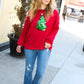 More The Merrier Red Sequin Christmas Tree Hacci Top - DAVERRI FASHIONS
