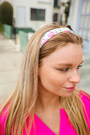 Multicolor Polka Dot & Heart Candy Twist Headband | accessor Daverri Fashions