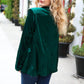 Dazzling Hunter Green Velvet Lapel Blazer - DAVERRI FASHIONS