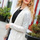 Be Your Own Star Silver Sequin Open Blazer - DAVERRI FASHIONS