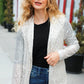Be Your Own Star Silver Sequin Open Blazer - DAVERRI FASHIONS