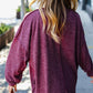 Weekend Ready Burgundy Brushed Mélange Mock Neck Sweater - DAVERRI FASHIONS