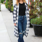 Get To Know You Black Buffalo Plaid Hacci Cardigan - DAVERRI FASHIONS