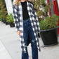 Get To Know You Black Buffalo Plaid Hacci Cardigan - DAVERRI FASHIONS
