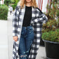 Get To Know You Black Buffalo Plaid Hacci Cardigan - DAVERRI FASHIONS