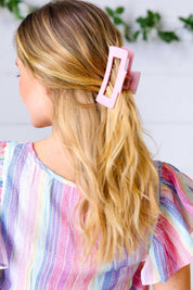 Blush Classic Big Hair Claw | 07-01-25 Summer Sale Daverri Fashions