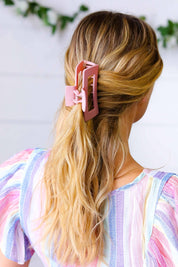 Blush Classic Big Hair Claw | 07-01-25 Summer Sale Daverri Fashions