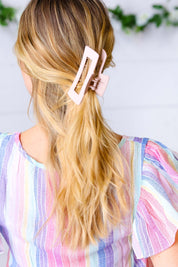 Blush Classic Big Hair Claw | 07-01-25 Summer Sale Daverri Fashions