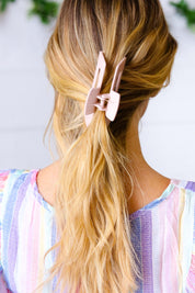 Blush Classic Big Hair Claw | 07-01-25 Summer Sale Daverri Fashions