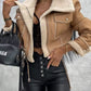 Sherpa Trim Cropped Jacket - DAVERRI FASHIONS