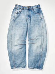 Wide Leg Relaxed Fit Barrel Jeans | Jeans Daverri Fashions