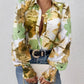Daverri Fashions Floral Print Long Sleeve Shirt - DAVERRI FASHIONS