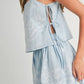 MABLE Embroidered Crop Cami and Balloon Mini Skirt Set Outfit Sets