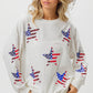 BiBi American Flag Sequin Star Sweatshirt Sweatshirts
