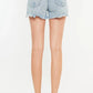 Kancan Distressed High Waist Denim Shorts with Pockets - DAVERRI FASHIONS