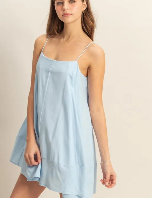 HYFVE A-Line Flowy Mini Cami Dress with Pockets | Mini Dresses Daverri Fashions