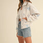 MABLE Floral Embroidered Fleece Teddy Jacket