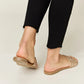 WILD DIVA Rhinestone Open Toe Flat Sandals Sandals