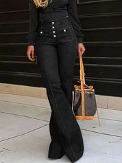 Flare Jeans with Pockets | Jeans Daverri Fashions