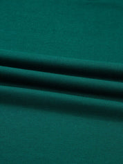 Dark teal textured round neck top and drawstring pants set