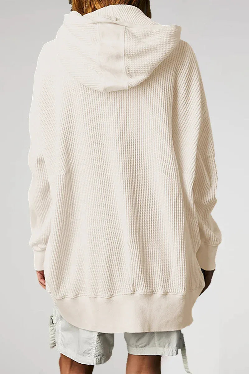 Zip-Up Long Sleeve Jacket - DAVERRI FASHIONS