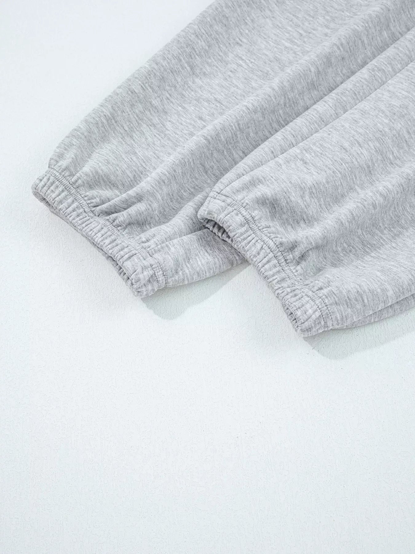 Zip Collar Long Sleeve Top and Drawstring Pants Set - DAVERRI FASHIONS