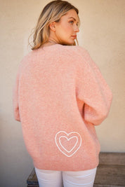 And The Why WIFEY & Heart Round Neck Sweater | Sweaters Daverri Fashions
