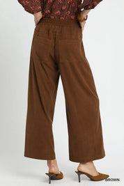 Umgee Wide-Leg Corduroy Pants | Pants Daverri Fashions