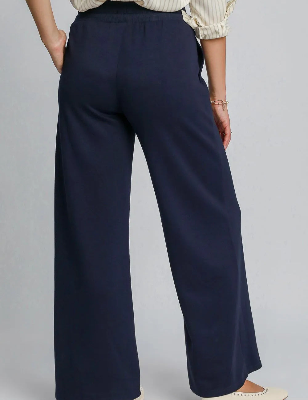 Umgee Drawstring Wide Leg Pants with Pockets | Pants Daverri Fashions