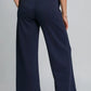 Umgee Drawstring Wide Leg Pants with Pockets Pants