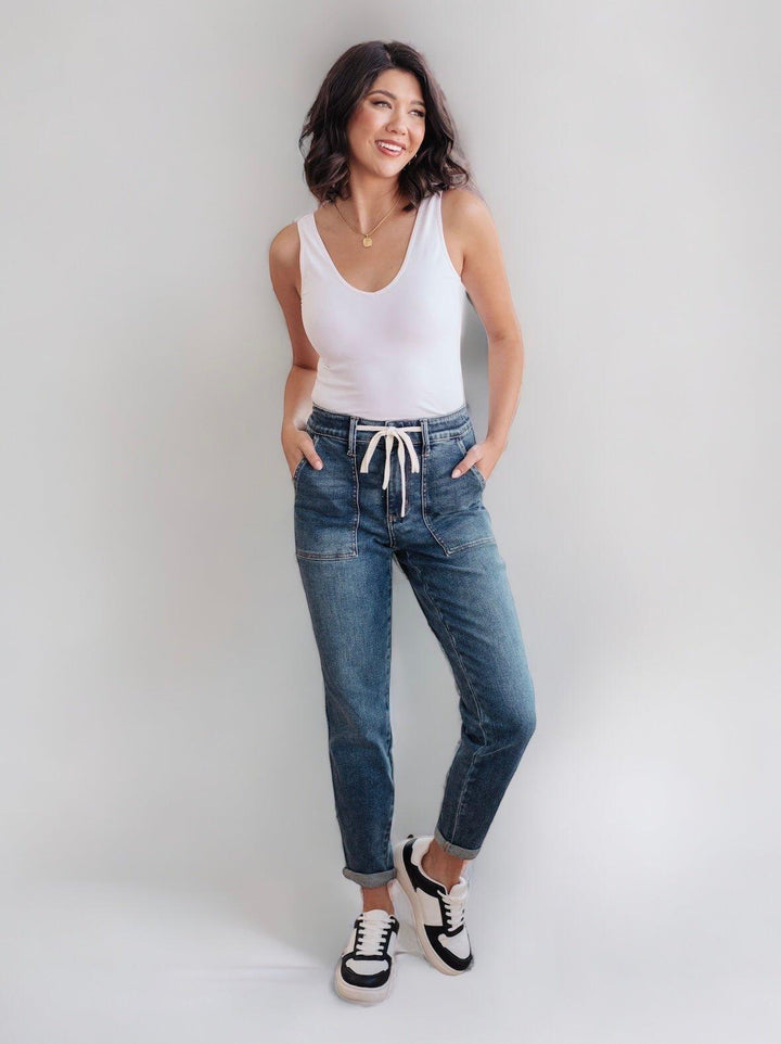 Judy Blue Pull On Denim Joggers Jeans