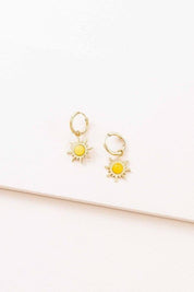 Sunset Hoop Earrings - 14K Gold OS