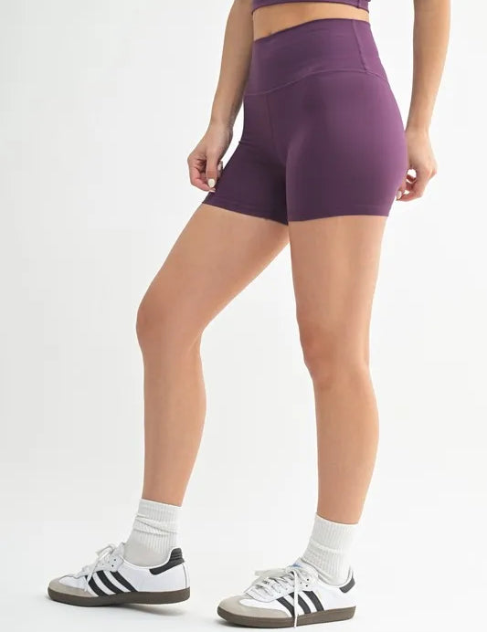 MONO B Venice Cloud Light Contour Biker Shorts | Daverri Fashions