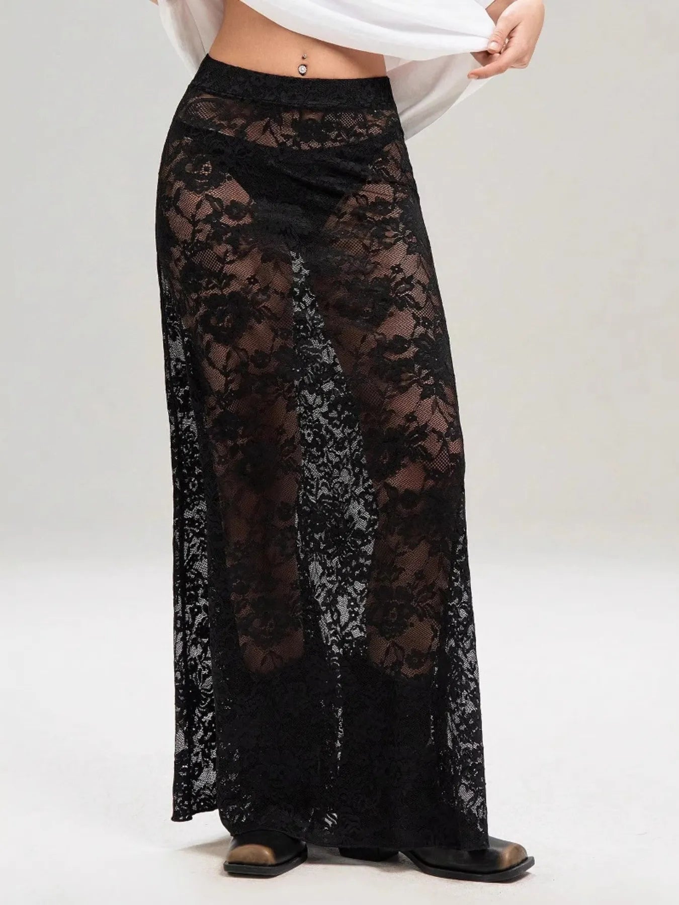 Lace Maxi Skirt | Skirts Daverri Fashions