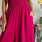ADORA Smocking Top Wide Leg Jumpsuit Jumpsuits