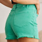 RFM Tummy Control High Waist Raw Hem Denim Shorts Shorts