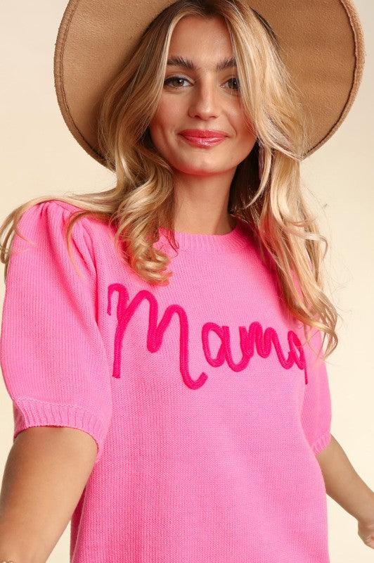 Plus Size Embroidered Mama Sweater Sweaters