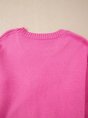 Ribbed Hem Long Sleeve Sweater | Sweaters Daverri Fashions