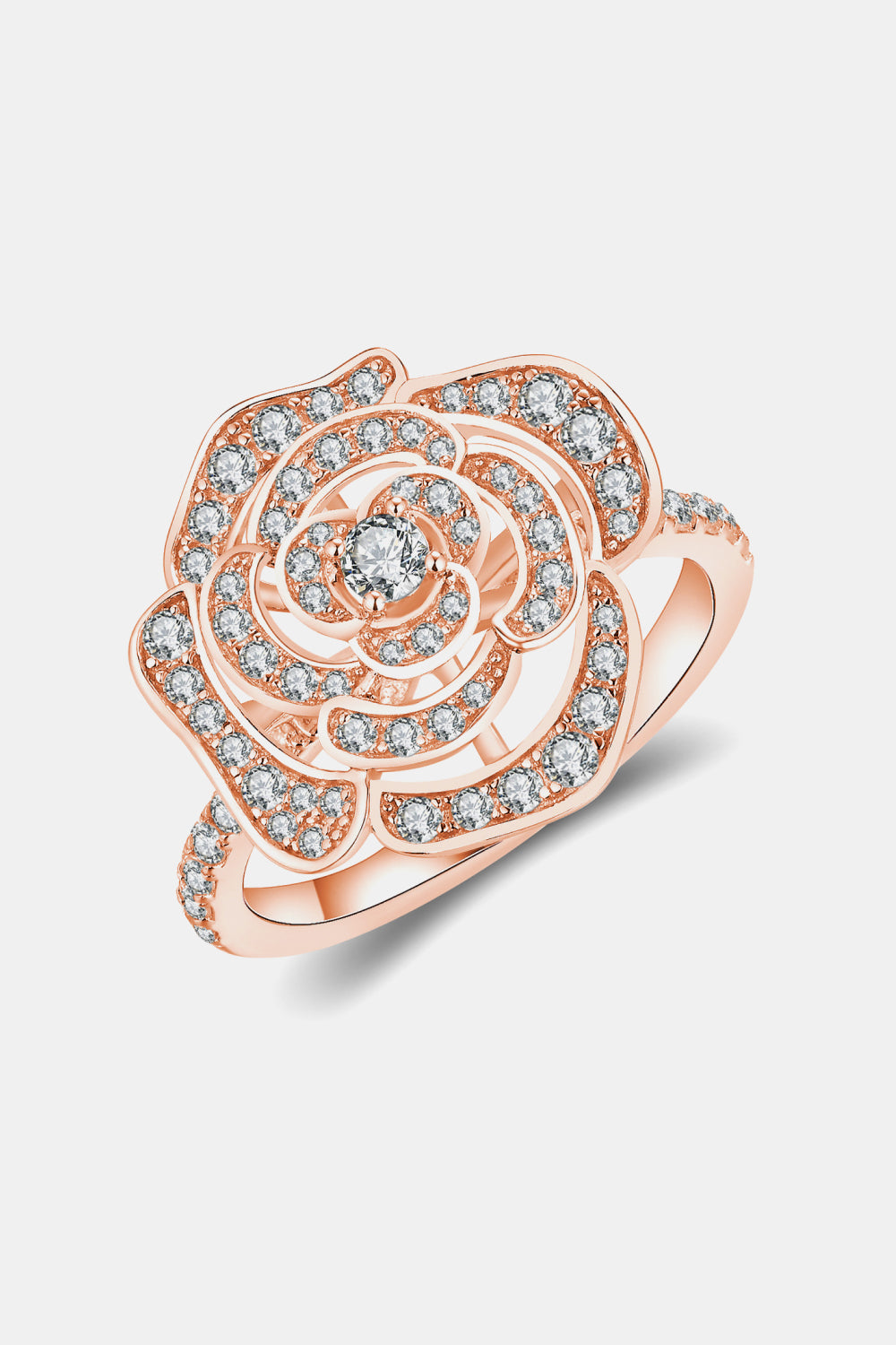 Moissanite Flower Shape Ring | Rings Daverri Fashions